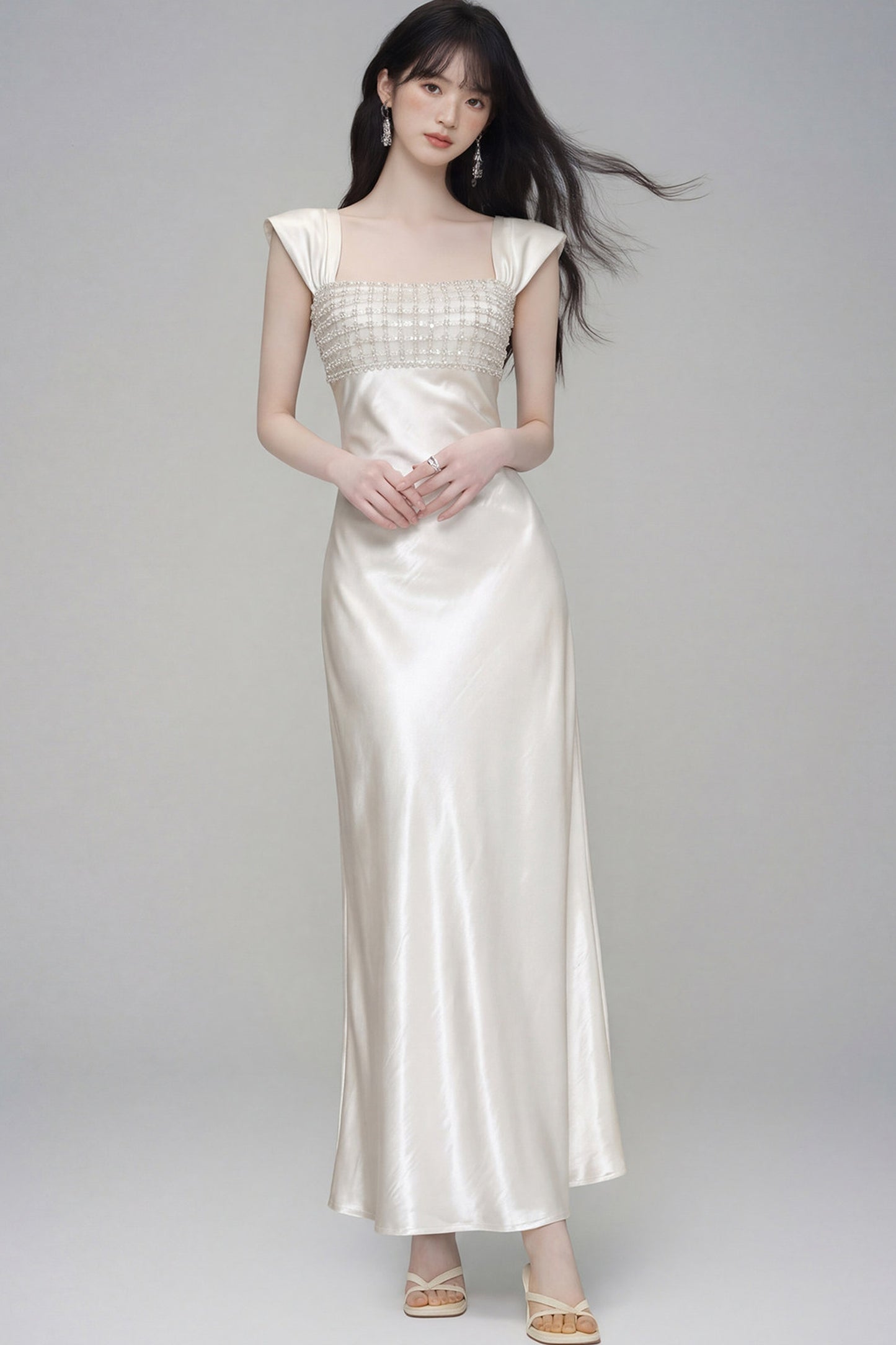 Moonlight Satin Evening Dress