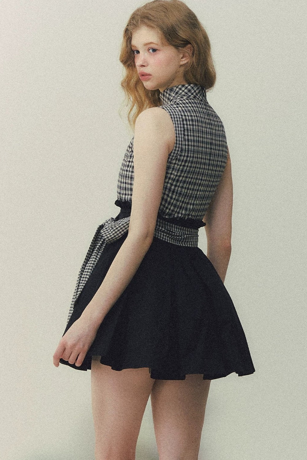 Princess Diary Plaid Puffy Dress
