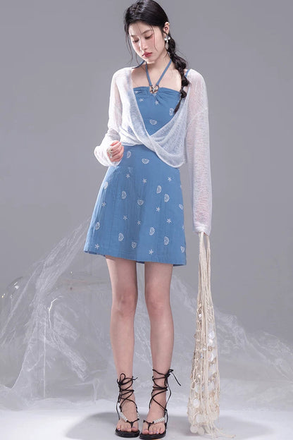 Twisted Lyocell Camisole Dress Set