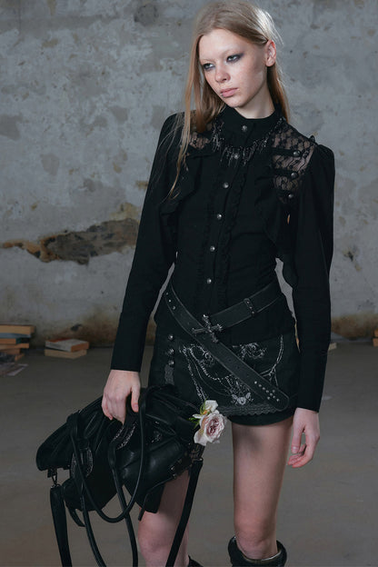 Napoleon Lace Chiffon Blouse