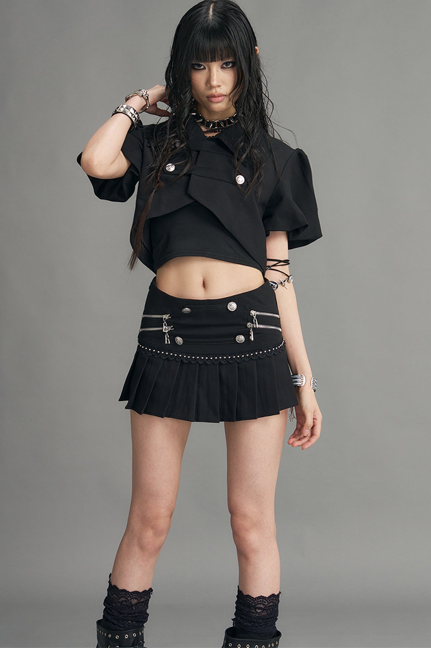 Palace Punk Pleated Skirt