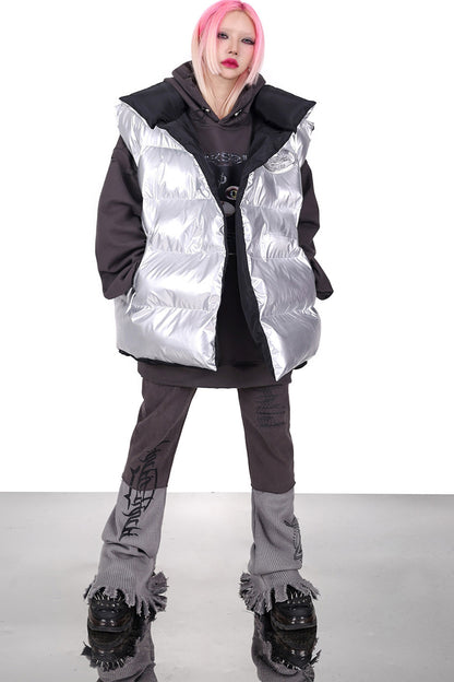 Reversible Y2K Cotton Vest