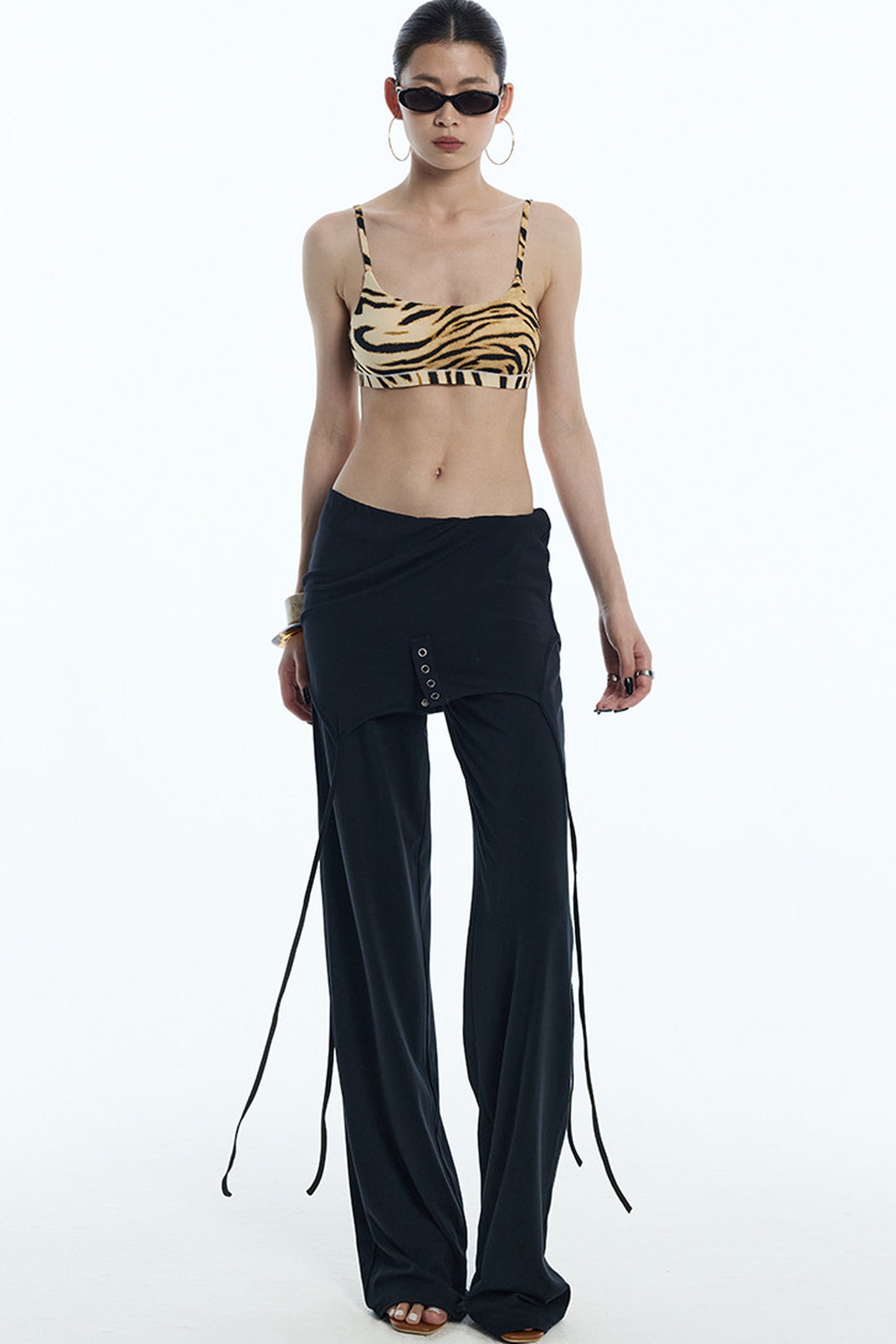 Reversible Drape Wide Leg Overalls