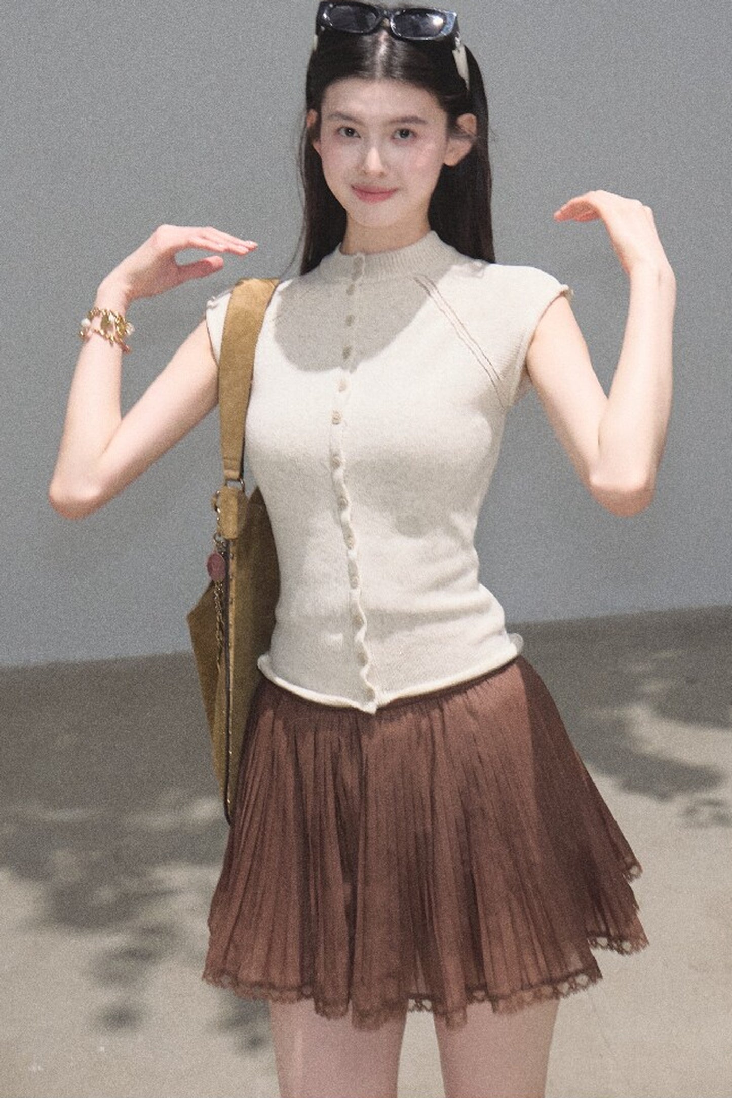 Longing Chiffon Pleated Skirt