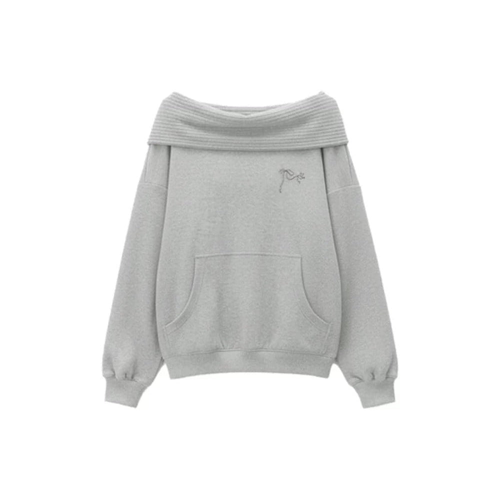 One-Shoulder Hoodie and Jeans Set-Up