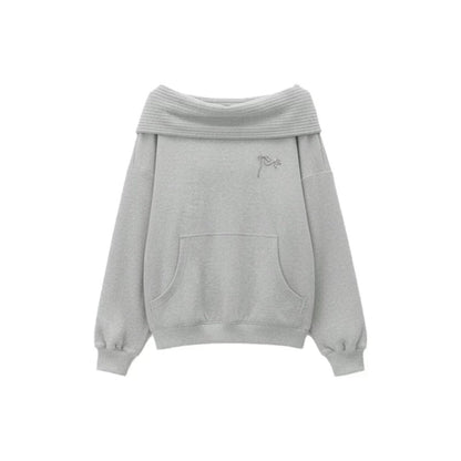 One-Shoulder Hoodie and Jeans Set-Up