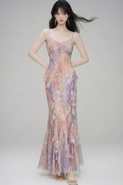 Gradient Slip Dress