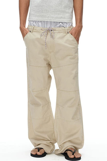 Retro Distressed Flared Pants