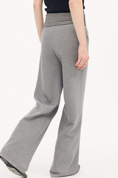 High-Waisted Slim Pants