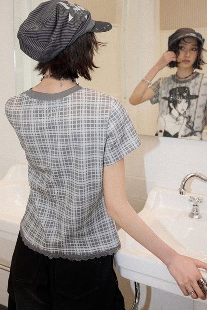 Color-Blocked Pinstripe Beanie Cap