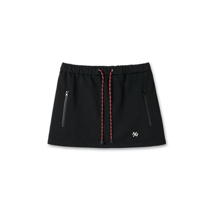 Cotton A-Line Drawstring Skirt