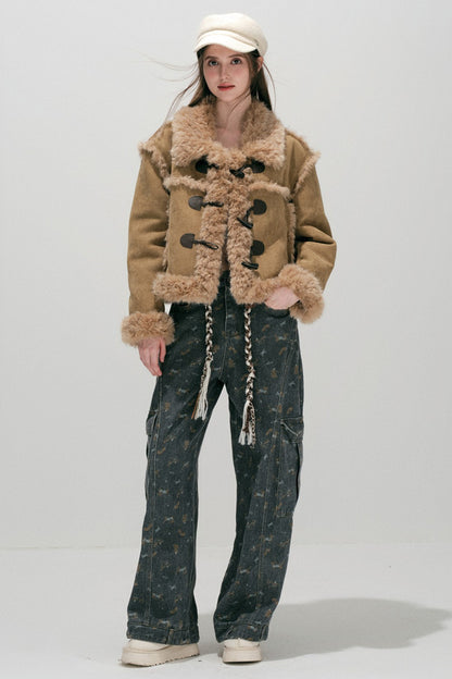 Caramel Eco-Fur Coat