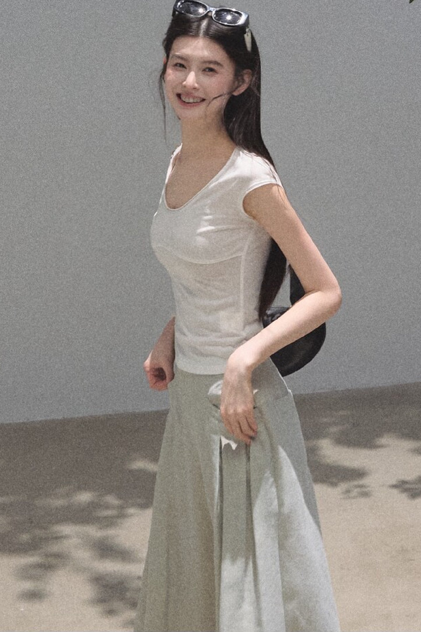 Lyocell Embroidered Waist Top