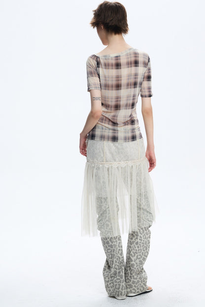 Deconstructed Distressed Leopard Scimitar Pants
