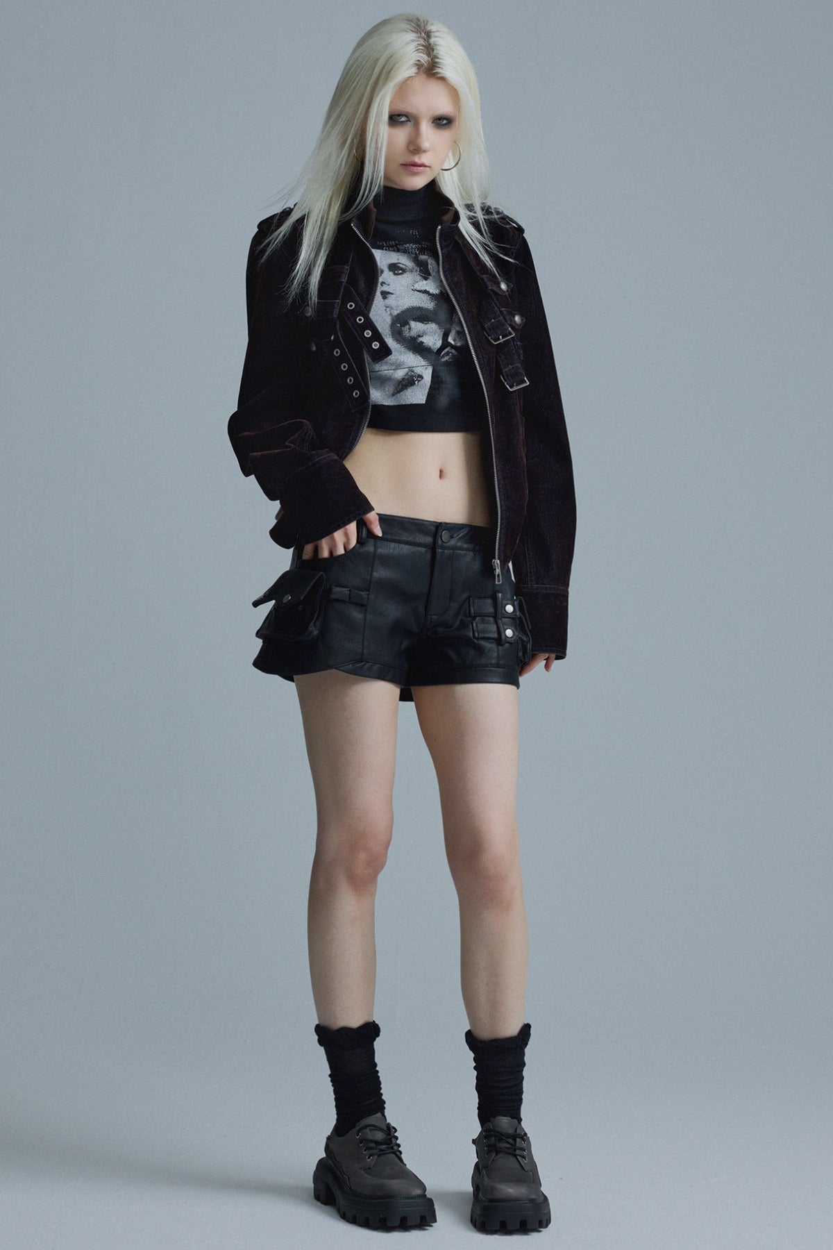 Short Matte Velvet Jacket