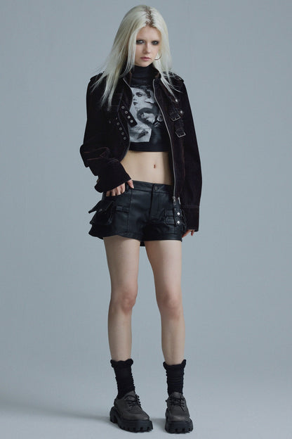 Short Matte Velvet Jacket