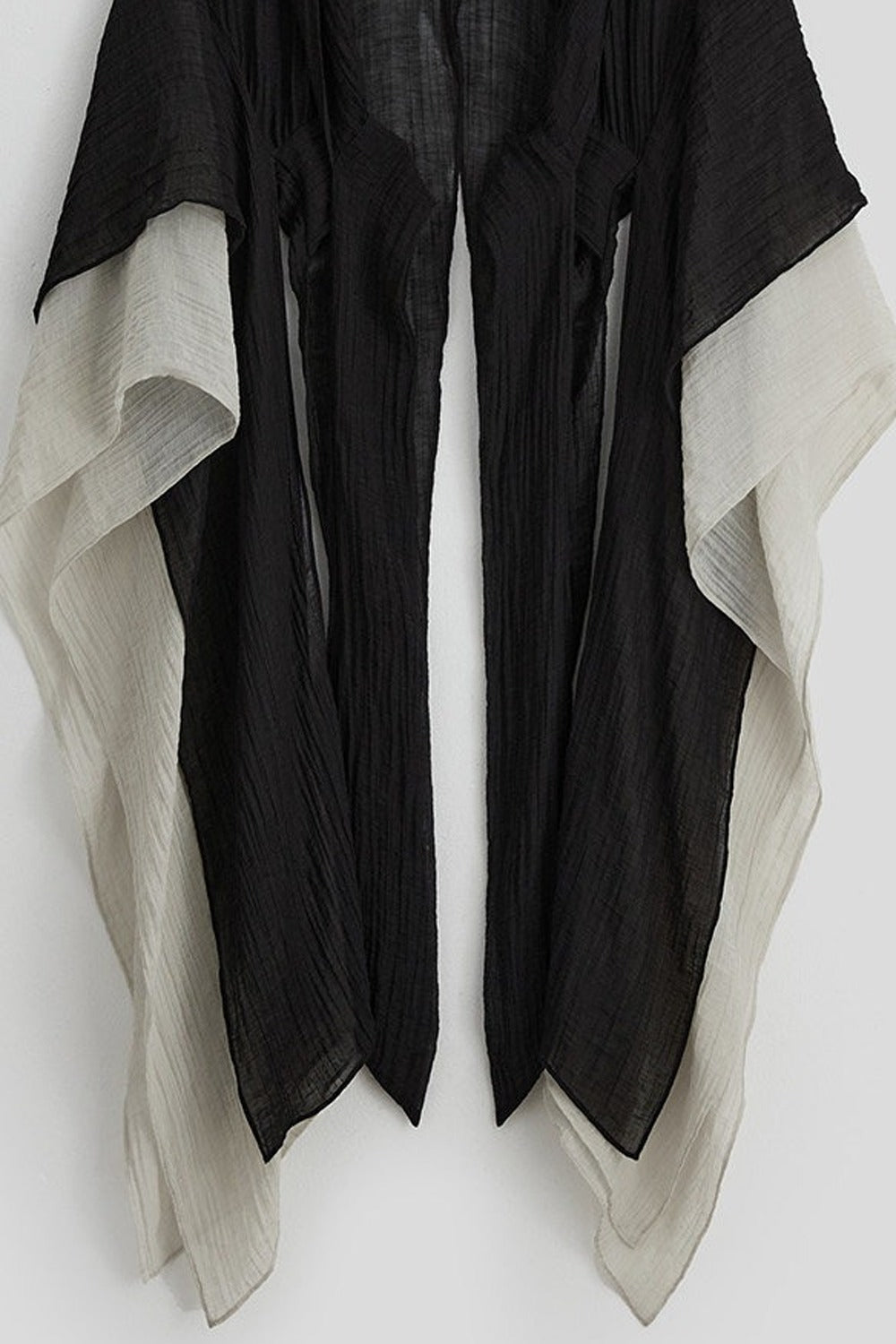 Oversized Detachable Wide Sleeve Hooded Jacket