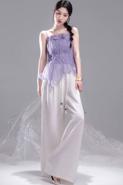 Ice Silk Ruched Camisole