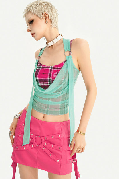 Dopamine Patterned Halter Top