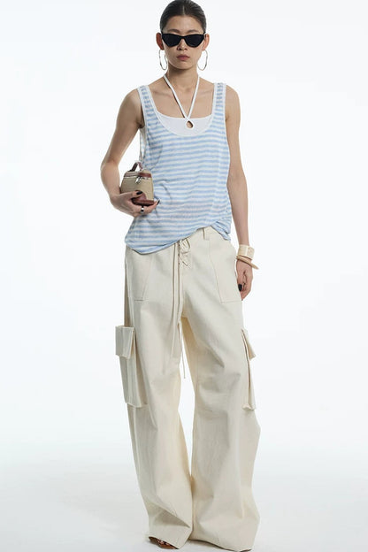 Nautical Striped Lyocell Tank Top