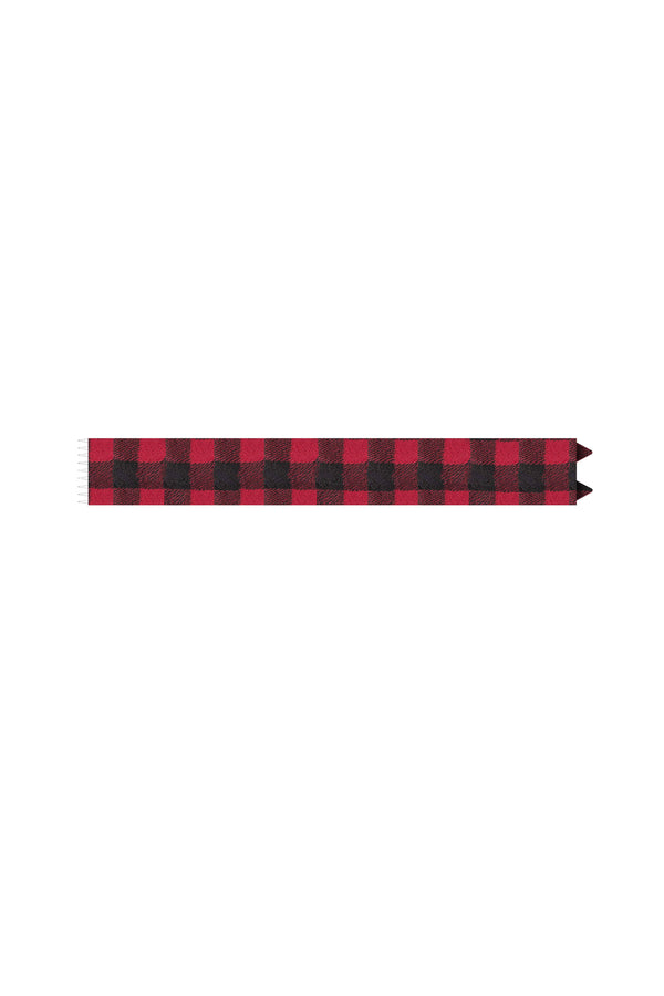 Red Black Plaid Cat Scarf