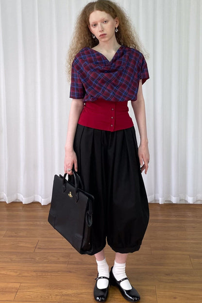 Plaid Short Sleeve Shirt