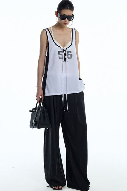 U-Neck Number 56 Jersey Vest