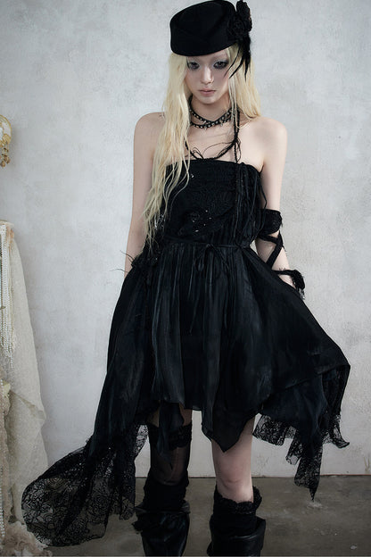 Romantic Lace Chiffon Skirt