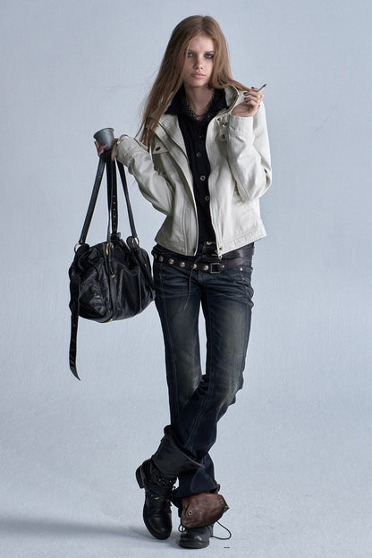 Silk Cotton Enzyme-Washed Jacket