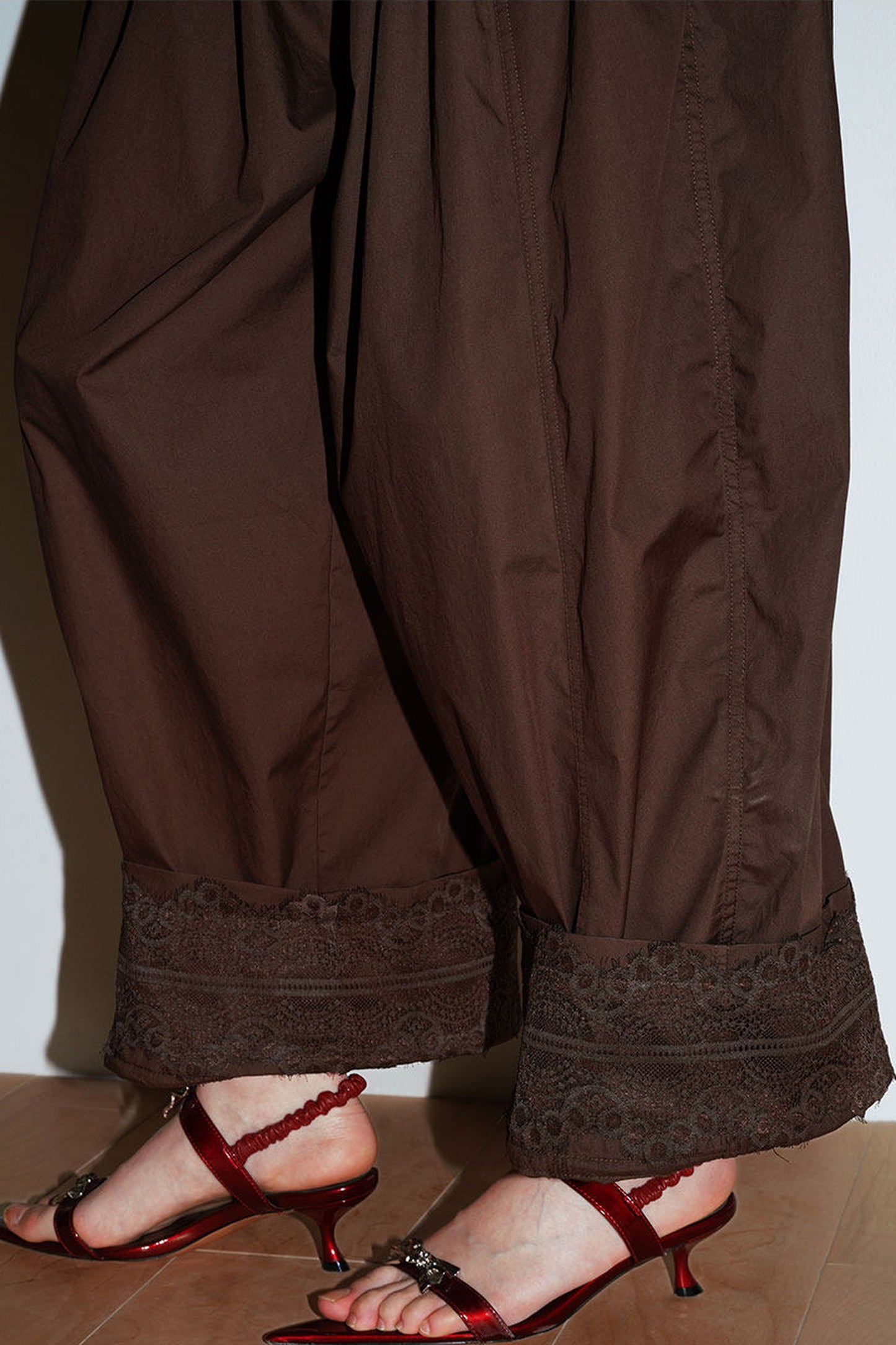 Retro Solid Color Balloon Pants