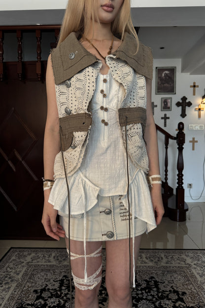 Medieval Forest Knitted Vest