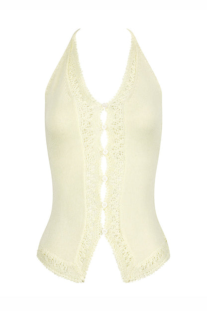Spicy Crochet Knit Halter Vest