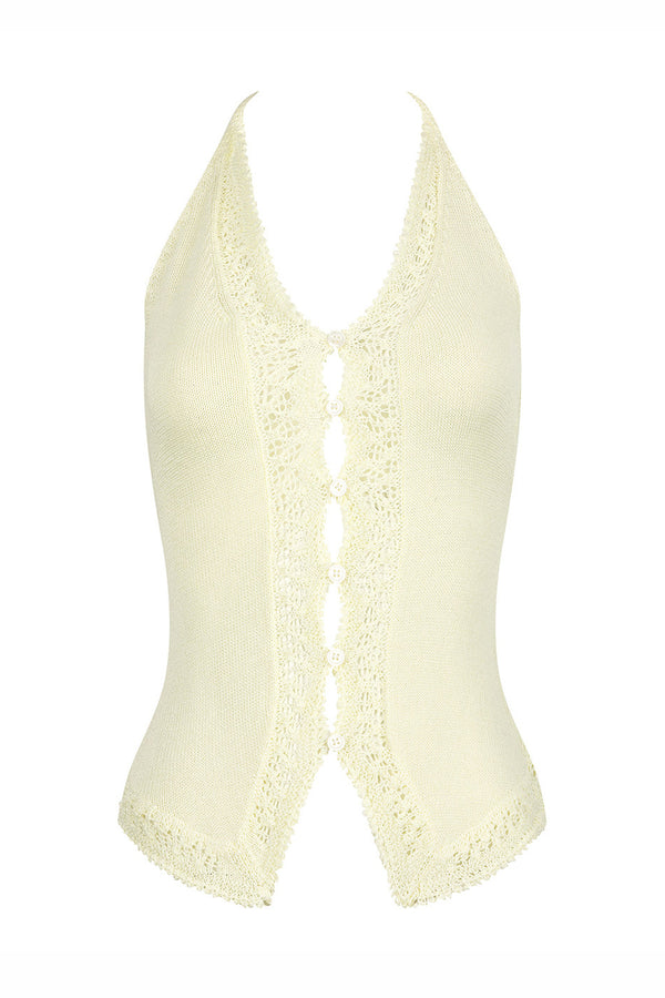 Spicy Crochet Knit Halter Vest