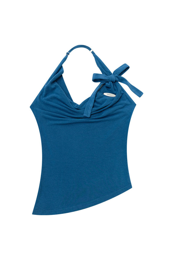 Sweetheart Blue Halter Top
