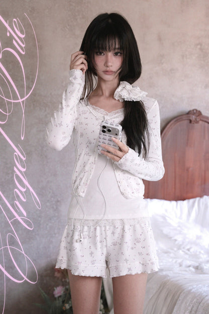 Floral Print Cardigan