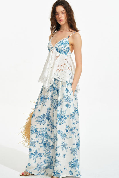 French Hand-Painted Tencel Lace Set-Up