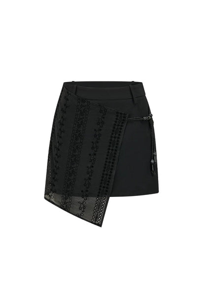 Ink Pearl Layered Skirt