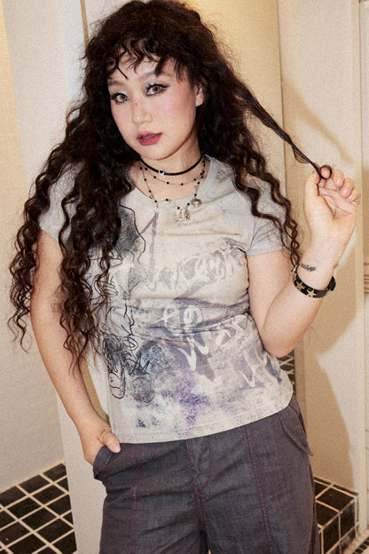 Sleepy Cropped T-Shirt