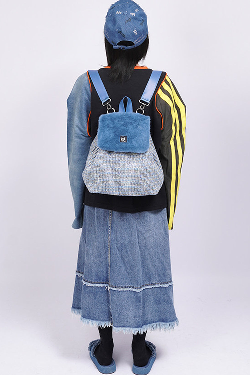 Y2K Furry Crossbody Backpack