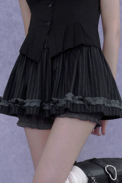 Dark Lolita Slimming Pumpkin Skirt Set-Up
