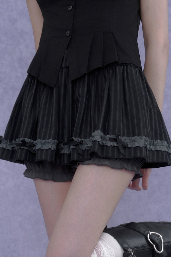 Dark Lolita Slimming Pumpkin Skirt Set-Up