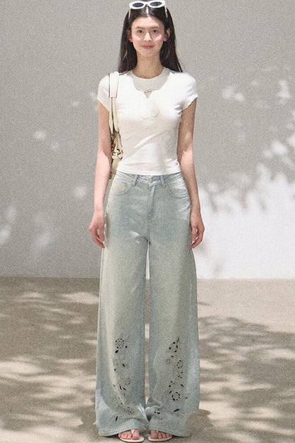 Lace Short Sleeve Top