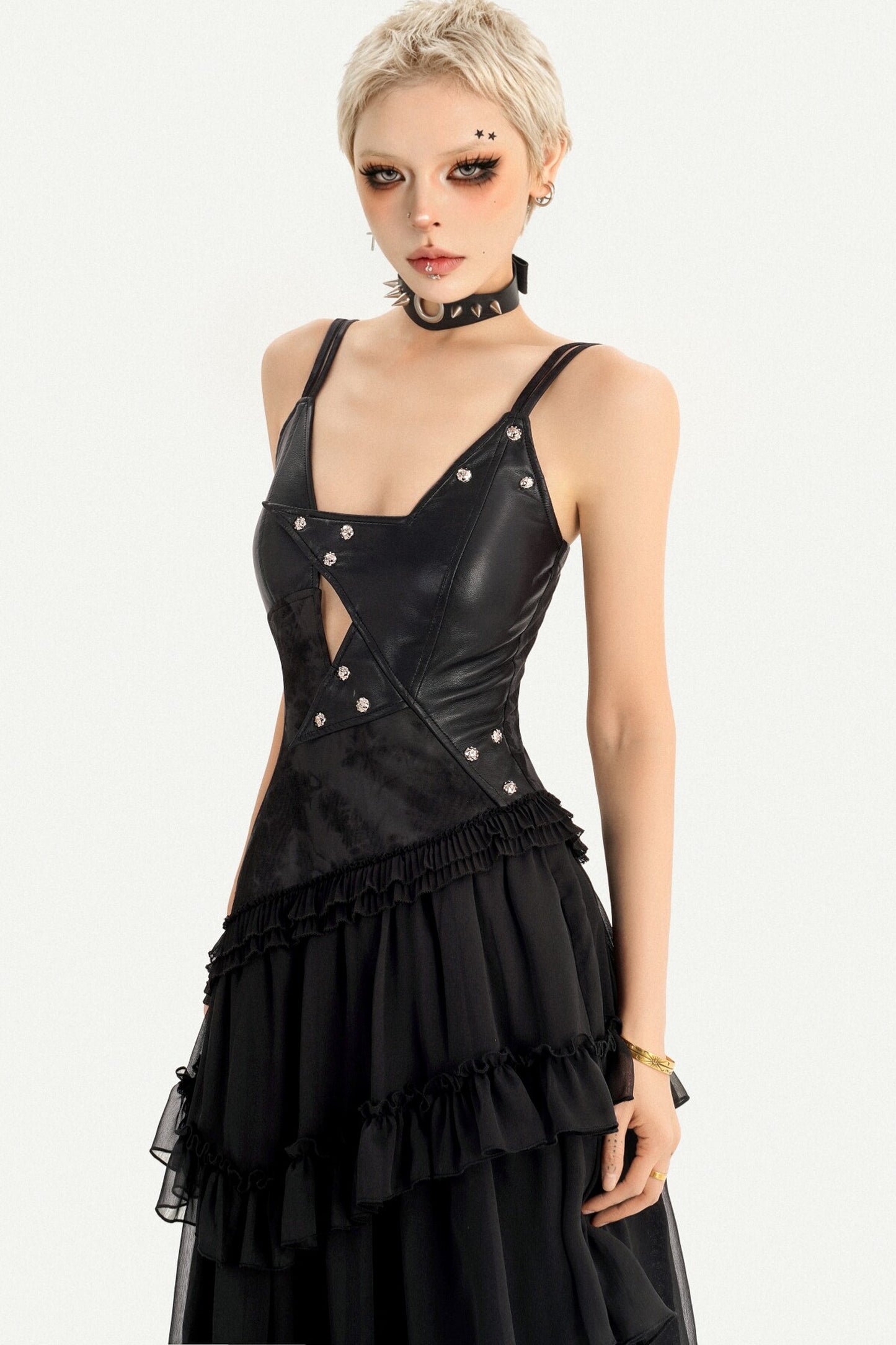 Gothic Lace Patchwork Dress