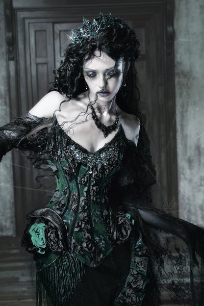 Gothic Fishbone Lace Corset Set-Up