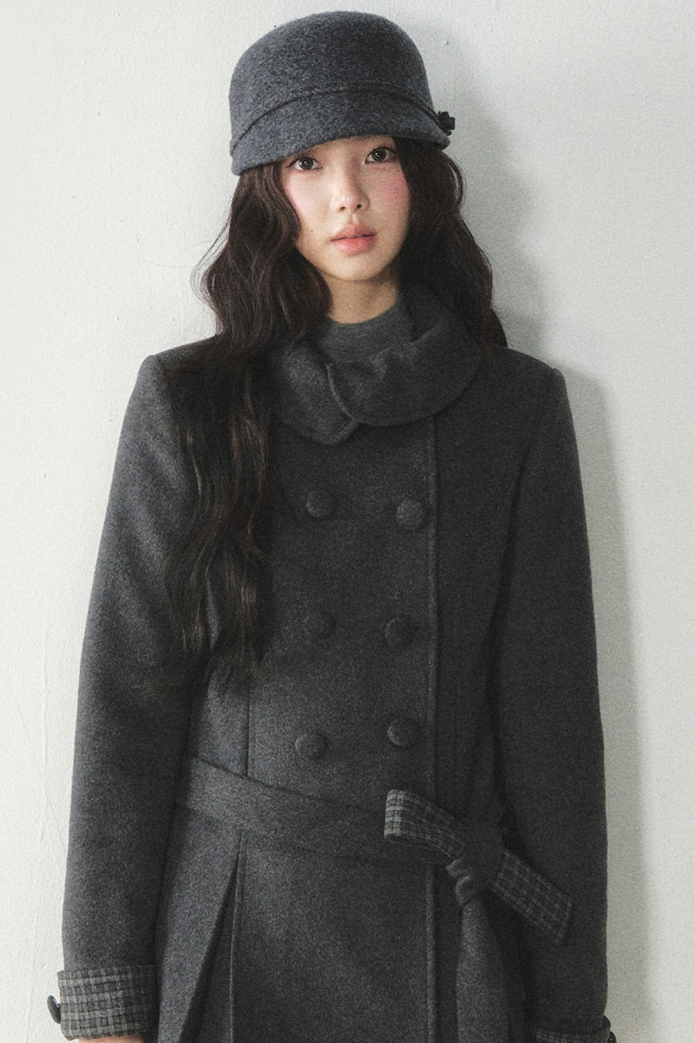 Collar Double Breasted Coat