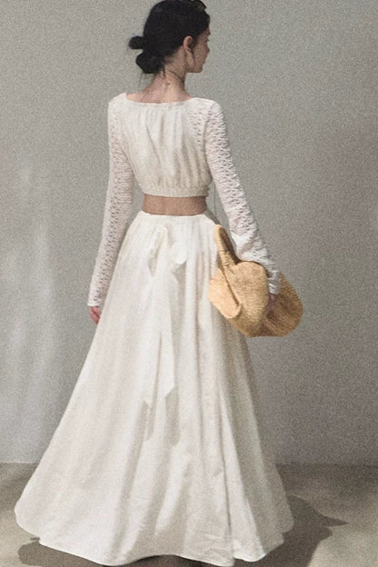 Lyocell Lace Cinching Dress