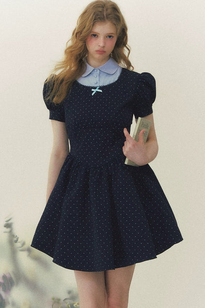 Robe Princesse Rétro à Pois
