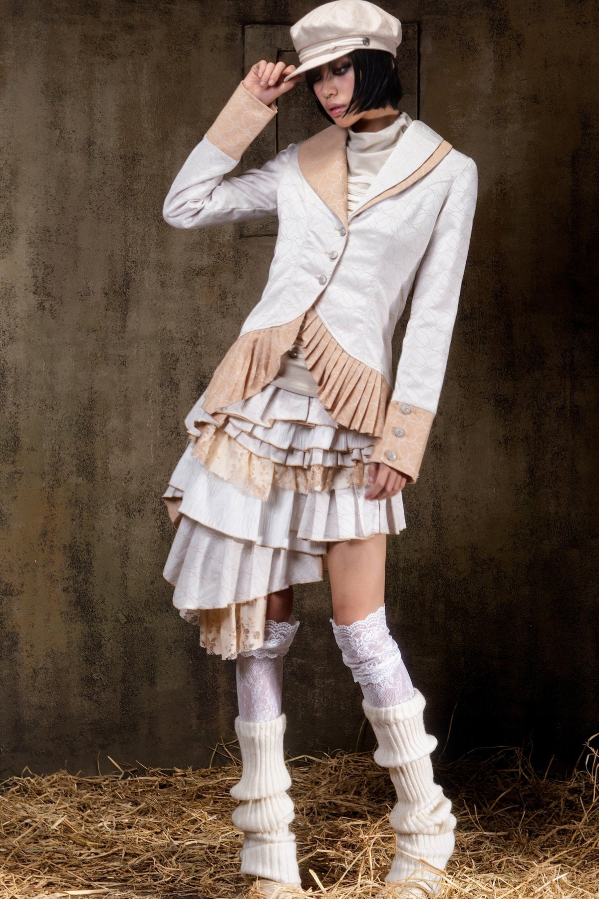 Asymmetrical Lapel Gothic Jacket