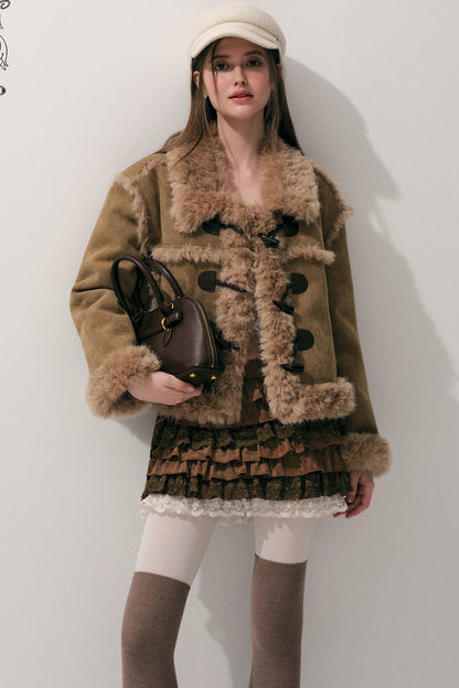 Caramel Eco-Fur Coat