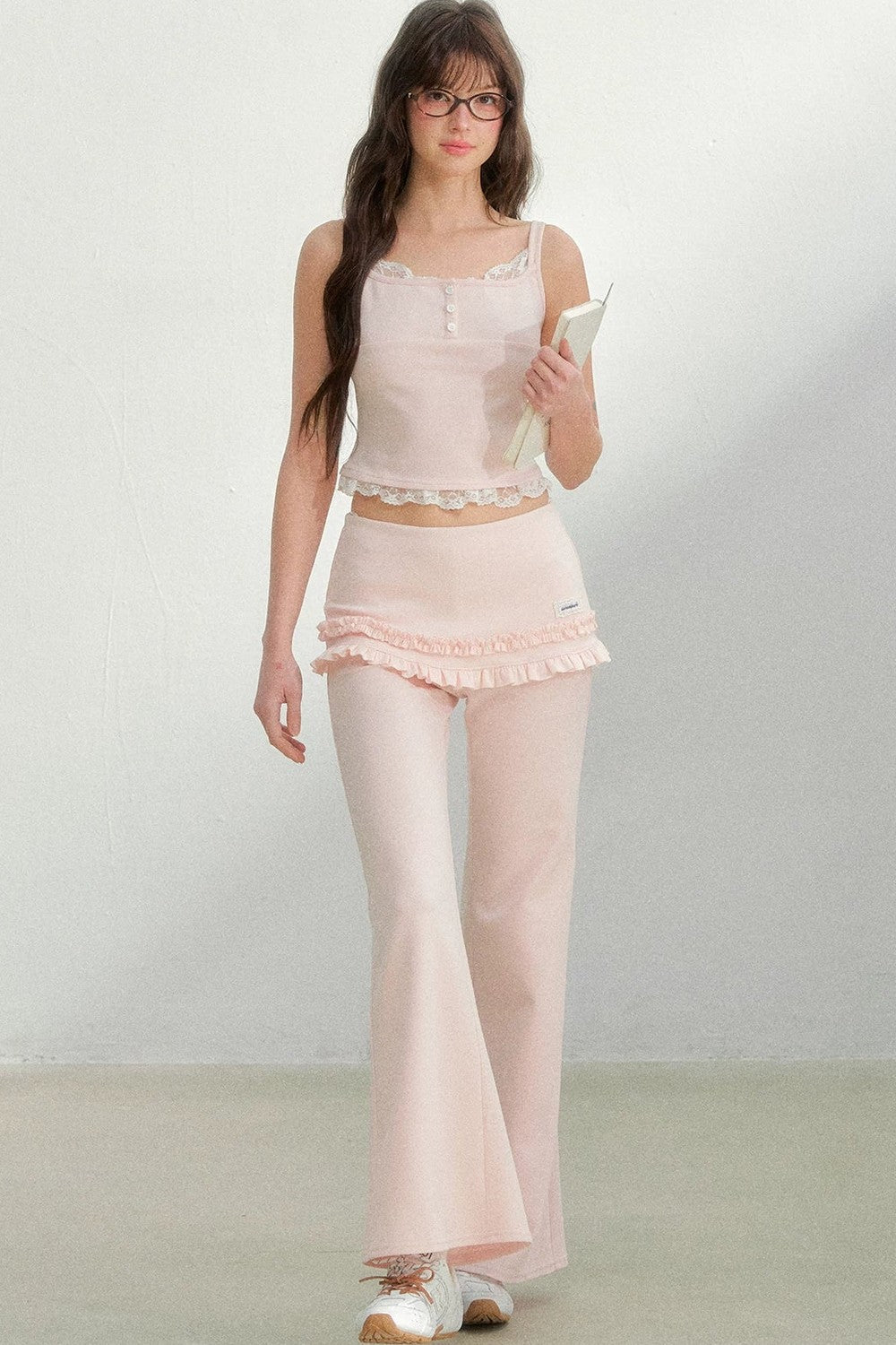 Lace Camisole Pants Set-Up